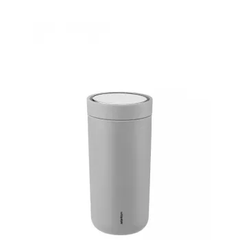 Termokrūze Stelton To Go Click 400 ml pelēks nerūsējošā tērauda vāciņš polipropilēna iekšpuse 72×80 mm