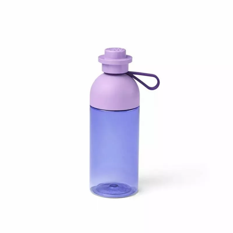 Dzeršanas pudele LEGO 40420004, 500 ml, violeta, plastmasas sporta pudele ar uzskrūvējamu vāciņu