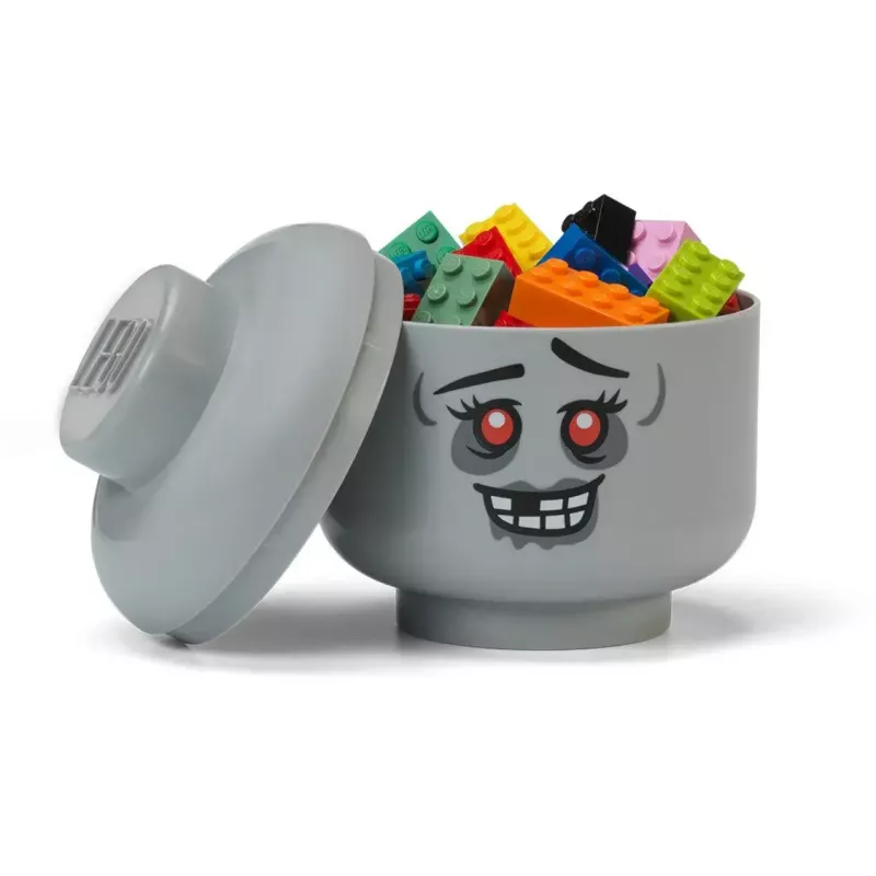 Mini uzglabāšanas galva 'Zombie' no room copenhagen — ar LEGO® saderīga uzglabāšanas galva, pelēka