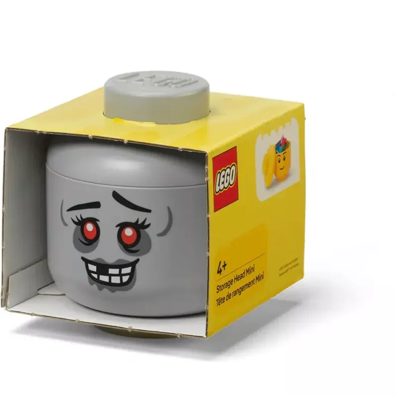 Mini uzglabāšanas galva 'Zombie' no room copenhagen — ar LEGO® saderīga uzglabāšanas galva, pelēka