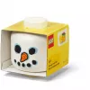 Storage Head Snowman mini by room copenhagen — ar LEGO saderīgs rotaļlietu un klucīšu organizators, balts