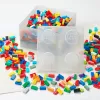 Storage Brick 4 Top Lid Glitter (caurspīdīgs), ražotājs room copenhagen — ar LEGO saderīga uzglabāšanas kaste, 4 kniedes, caurspīdīgs mirdzums