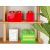 Storage Brick 4 augšējais vāks, caurspīdīgs (gaiši zaļš/caurspīdīgs) no room copenhagen – ar LEGO saderīgs plastmasas uzglabāšanas konteiners