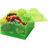 Storage Brick 4 augšējais vāks, caurspīdīgs (gaiši zaļš/caurspīdīgs) no room copenhagen – ar LEGO saderīgs plastmasas uzglabāšanas konteiners