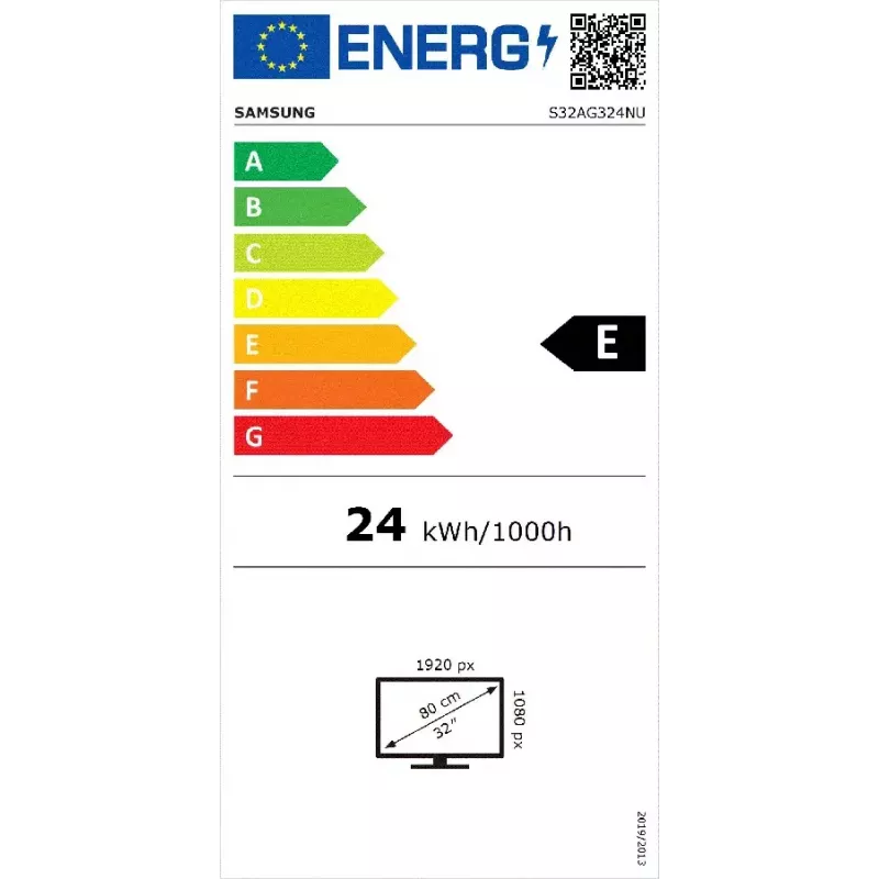 Samsung LS32AG324NU datora monitors 81,3 cm (32 collas) 1920 x 1080 pikseļi Full HD melns