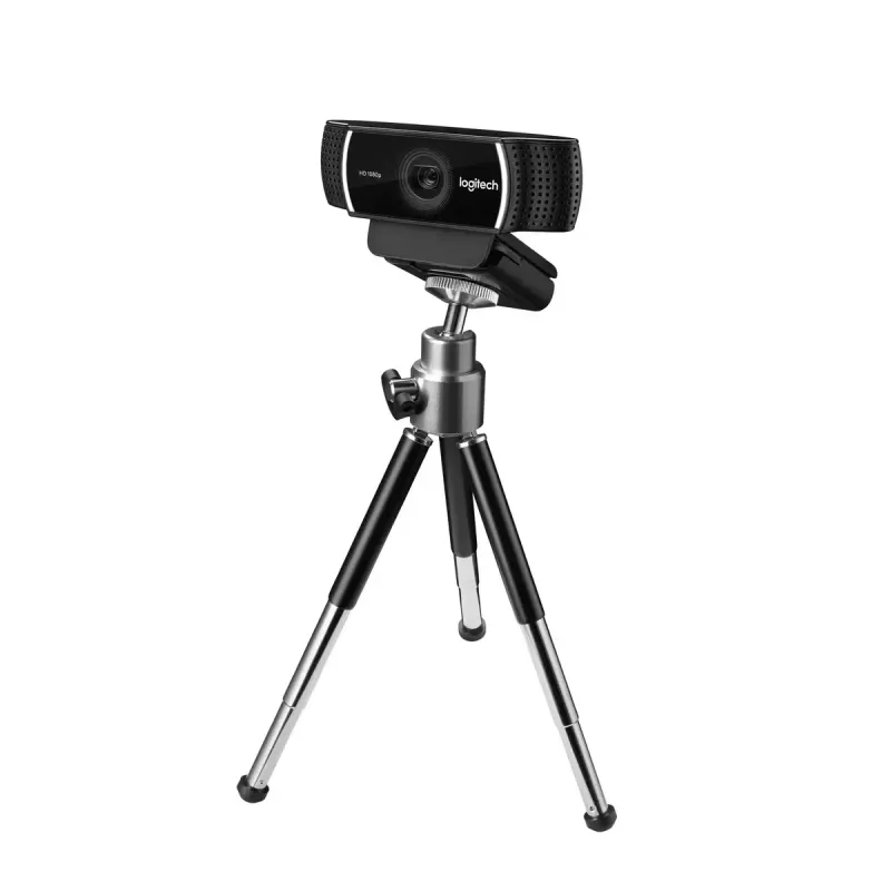 Logitech C922 Pro Stream tīmekļa kamera, 1920 x 1080 pikseļi, USB, melna
