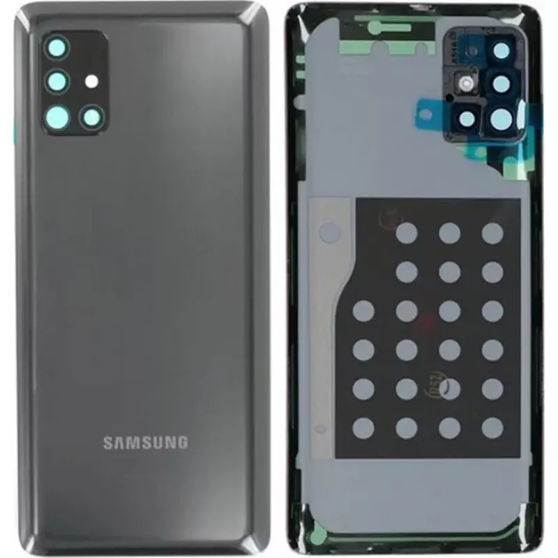 Aizmugurējais vāciņš Samsung A20s (A207) — rezerves tālruņa korpuss, melns