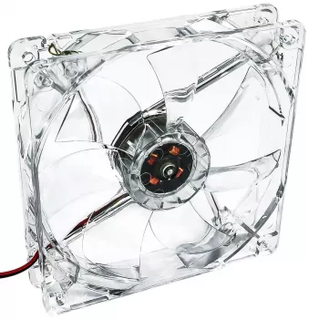 Datora korpusa ventilators Akyga AW-12A-BG 120 mm, 1000 RPM, 66 CFM, caurspīdīgs