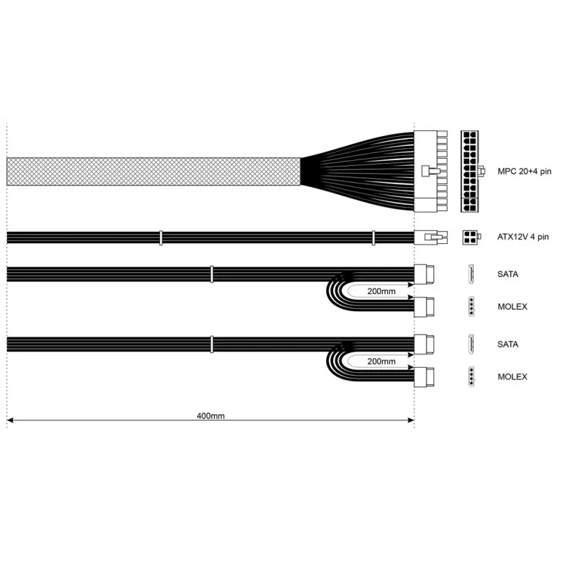Barošanas bloks Akyga AK-I1-200 200 W