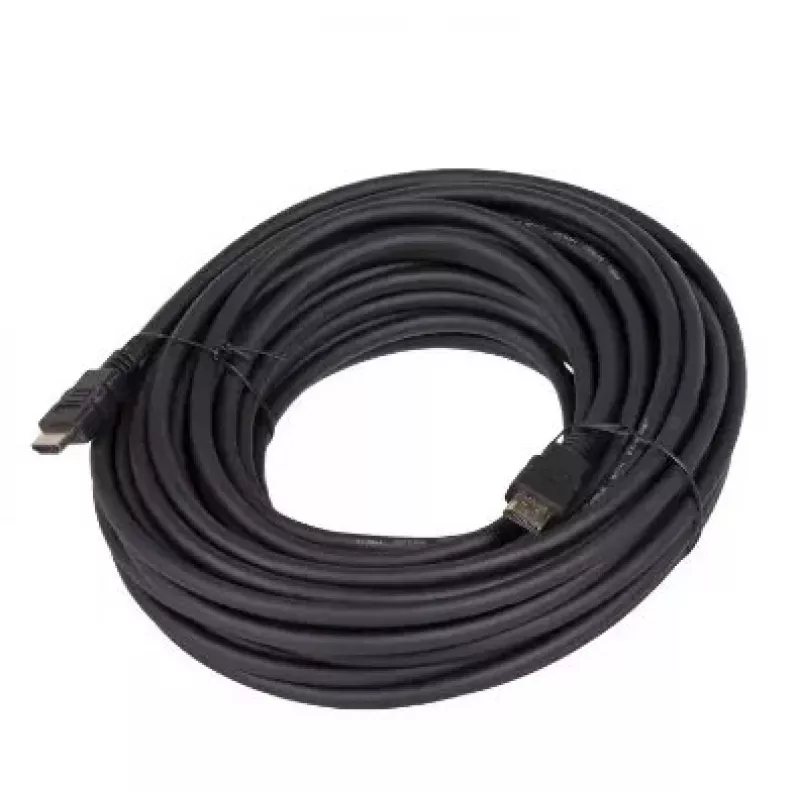 HDMI kabelis Akyga AK-HD-200A 20 m — HDMI Type A (vīrišķais–vīrišķais), zeltīti kontakti, melns