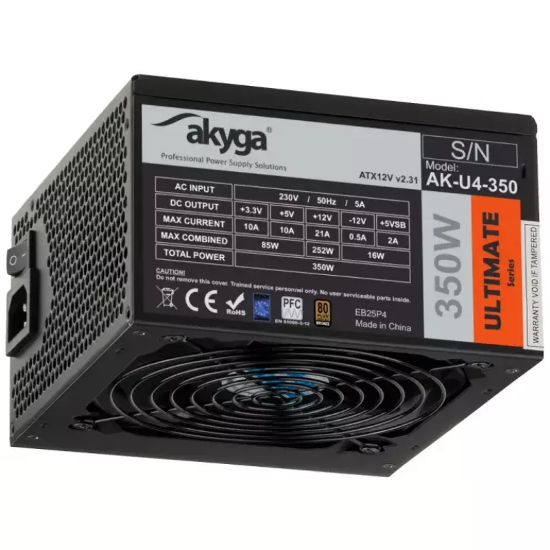 Barošanas bloks Akyga AK-U4-350 350 W