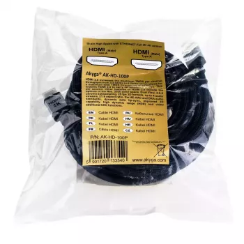 HDMI kabelis Akyga AK-HD-100P 10m