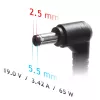 Akyga AK-ND-31 auto barošanas adapteris Asus / Toshiba klēpjdatoriem, 65 W, 19 V / 3,42 A, 5,5 x 2,5 mm, 12 V ieeja