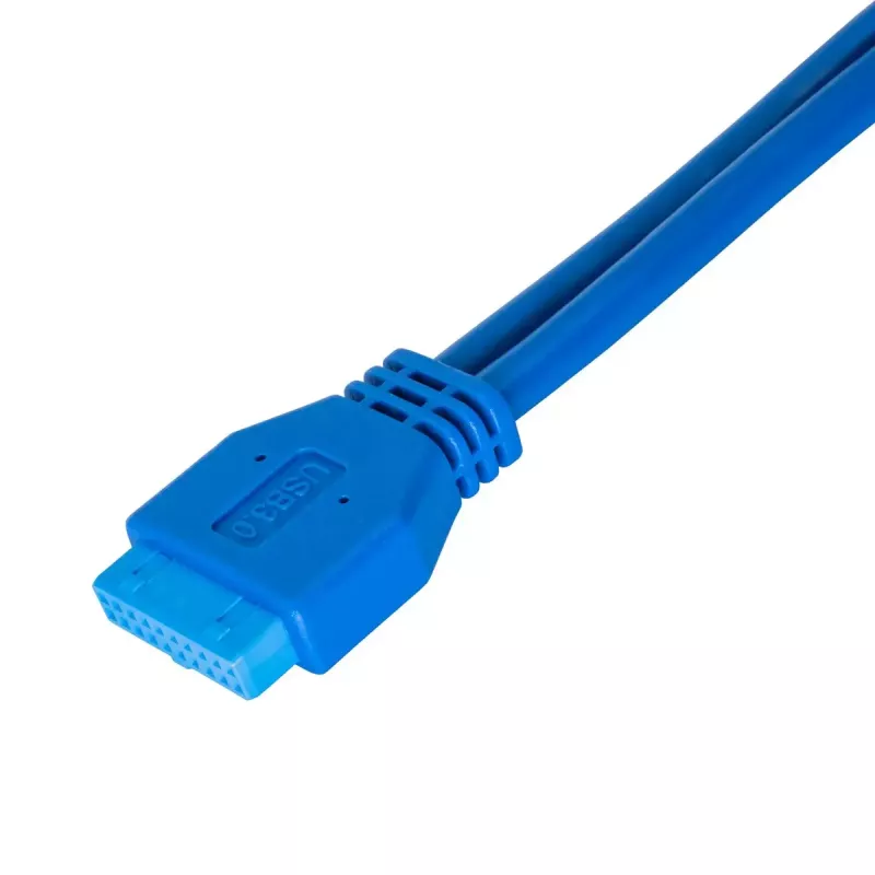USB kabelis Akyga AK-CA-62 USB 3.2 Gen 1 65 m 2 x USB 3.0 Zils