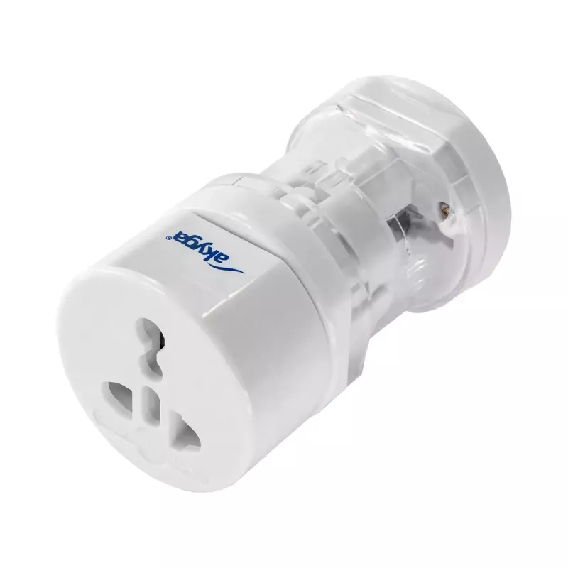 Strāvas adapteris Akyga AK-AD-61 — iekštelpām 110–240V, kompakts balts 48×48×86 mm