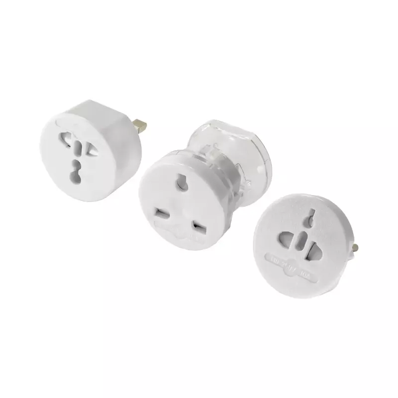 Strāvas adapteris Akyga AK-AD-61 — iekštelpām 110–240V, kompakts balts 48×48×86 mm