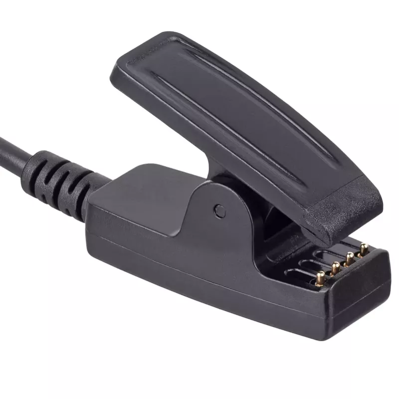 Akyga AK-SW-18 USB uzlādes kabelis ar klipsi Garmin Forerunner 230 / 235 / 630 / 645 / 735XT, 1 m, melns