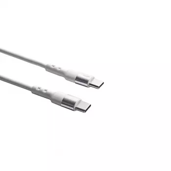 USB C uz USB C kabelis Akyga AK-USB-41, USB 2.0, 1,8 m, balts