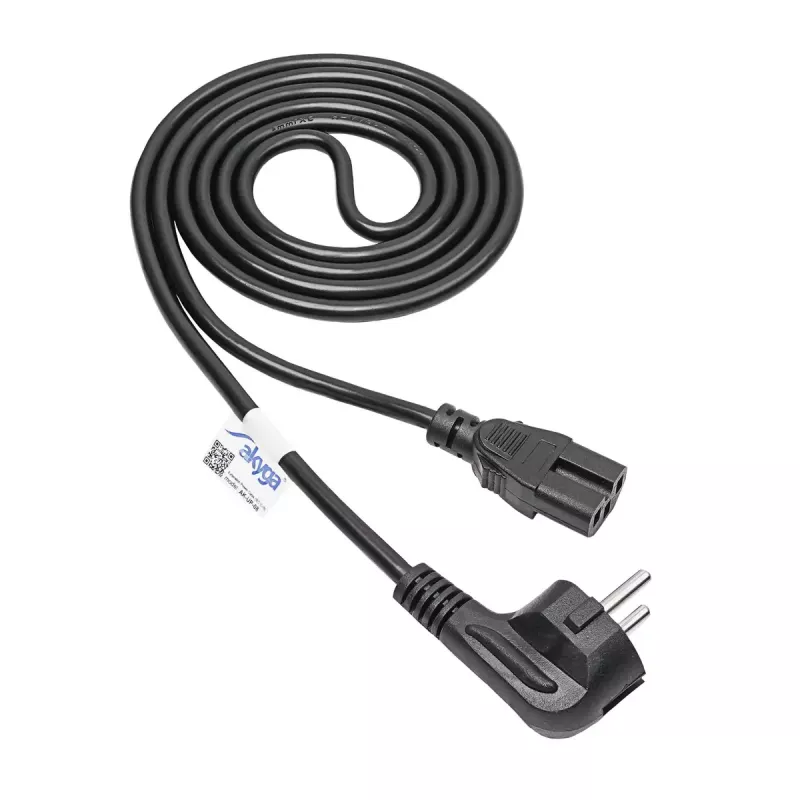 Strāvas kabelis Akyga AK-UP-08 CEE 7/7 uz IEC C15, 1,8 m garš