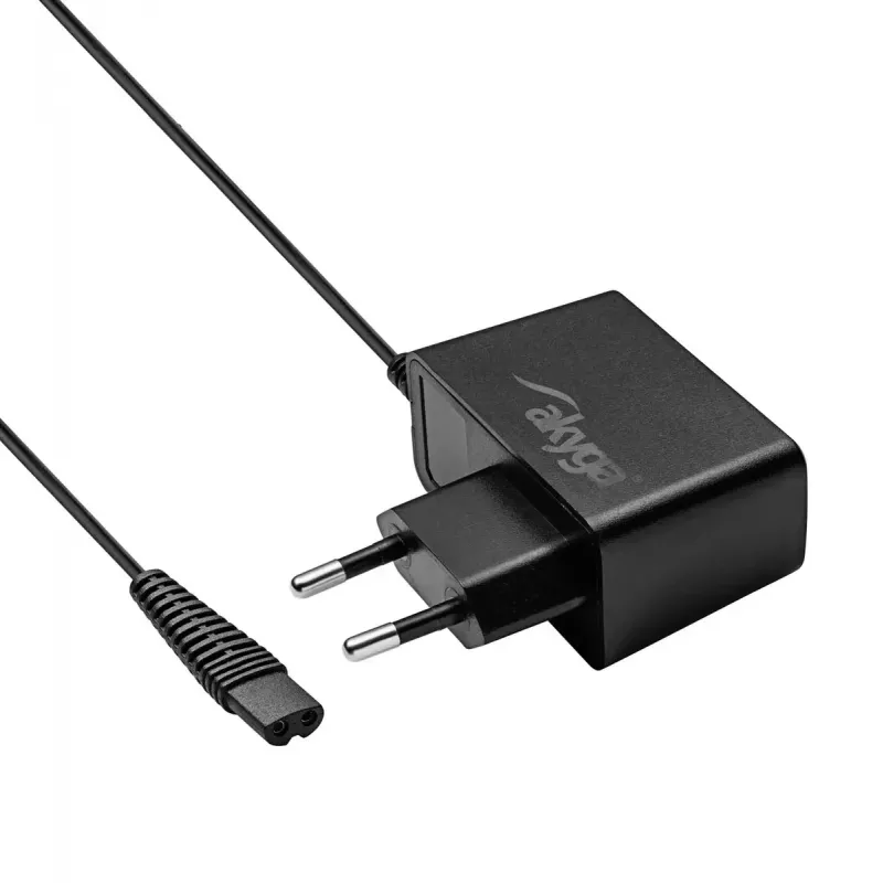 Strāvas adapteris/invertors Akyga AK-PD-23 skuveklim, iekštelpām 100–240 V, 4,8 W, melns, 1,8 m kabelis