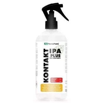 Tīrīšanas alkohols AG TermoPasty KONTAKT IPA (izopropils), augsta tīrība, attaukošanas līdzeklis, 500 ml plastmasas pudele