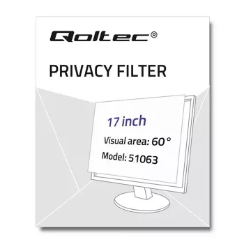 Bezrāmja displeja privātuma filtrs Qoltec 51063 43.2 cm (17 collas)