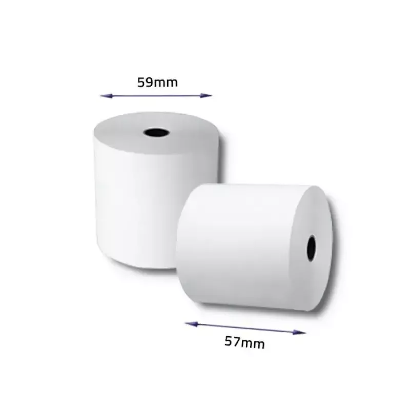 Termorullis QOLTEC 57 x 40 mm 55 g/m² BPA nesaturošs — QOLTEC 51897