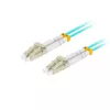 Optisko šķiedru kabelis LANBERG FO-LULU-MD31-0050-TQ, OM3, LC–LC, 5 m, Aqua