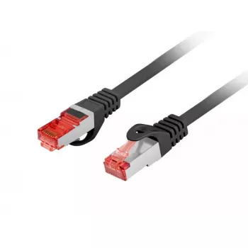 Tīkla kabelis Lanberg PCF6-10CU-0025-BK RJ-45 Cat6 0,25 m melns