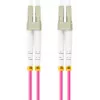 Optiskās šķiedras kabelis LANBERG FO-LULU-MD41-0150-VT 15 m OM4 LC/UPC - LC/UPC pilna dupleksa