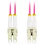 Optiskās šķiedras kabelis LANBERG FO-LULU-MD41-0150-VT 15 m OM4 LC/UPC - LC/UPC pilna dupleksa