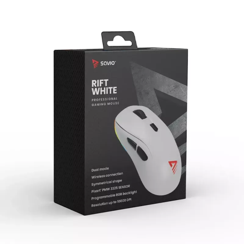Pele Savio RIFT balta Bluetooth USB Type-A