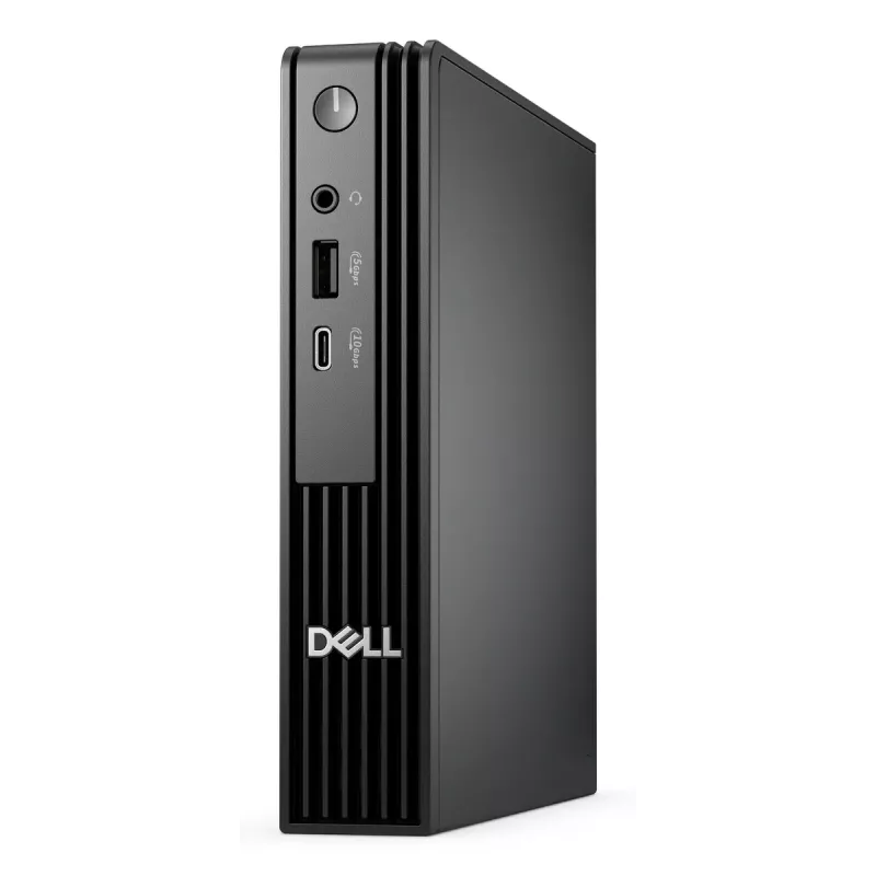 Mini PC Dell Pro QCM1255 — AMD Ryzen 7 PRO 8700GE, 16 GB DDR5, 512 GB SSD, Windows 11 Pro, Micro PC, melns
