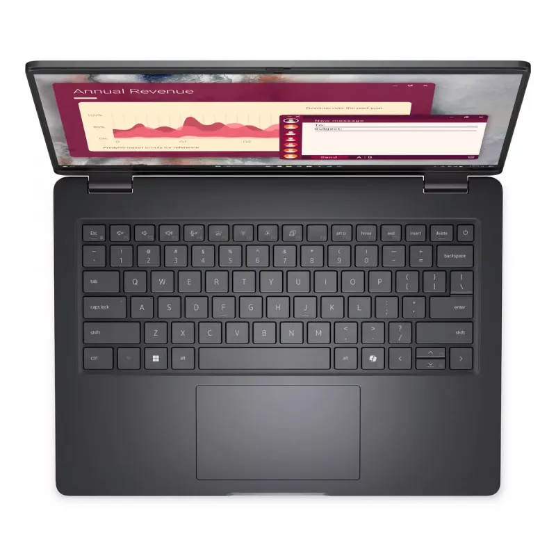 Klēpjdators Dell Pro 14 PC14250 — Intel Core 7 150U, 14 collas (1920x1200) Full HD+, 16 GB DDR5, 512 GB SSD, Windows 11 Pro, Melns