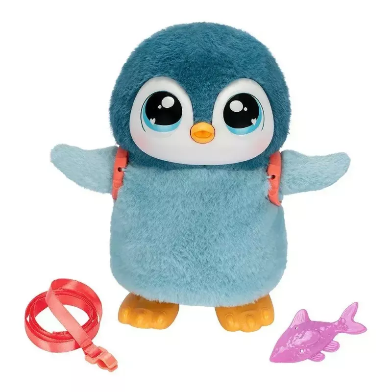 Interaktīva rotaļlieta Cobi Little Live Pets Walking Penguin Kiwaczek MO-26535, ar baterijām darbināms staigājošs mājdzīvnieks