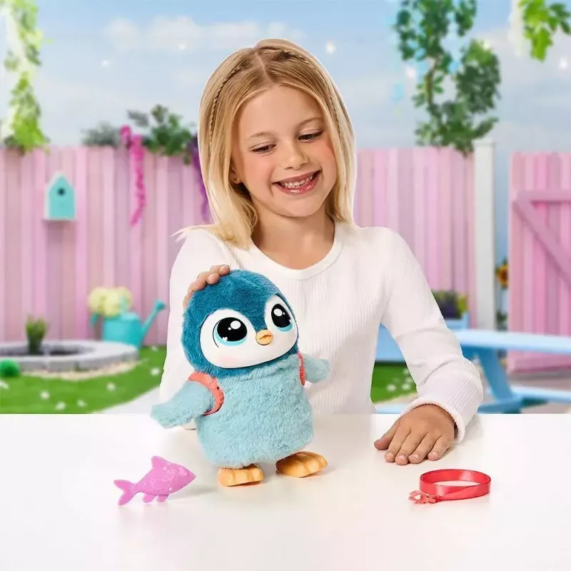 Interaktīva rotaļlieta Cobi Little Live Pets Walking Penguin Kiwaczek MO-26535, ar baterijām darbināms staigājošs mājdzīvnieks