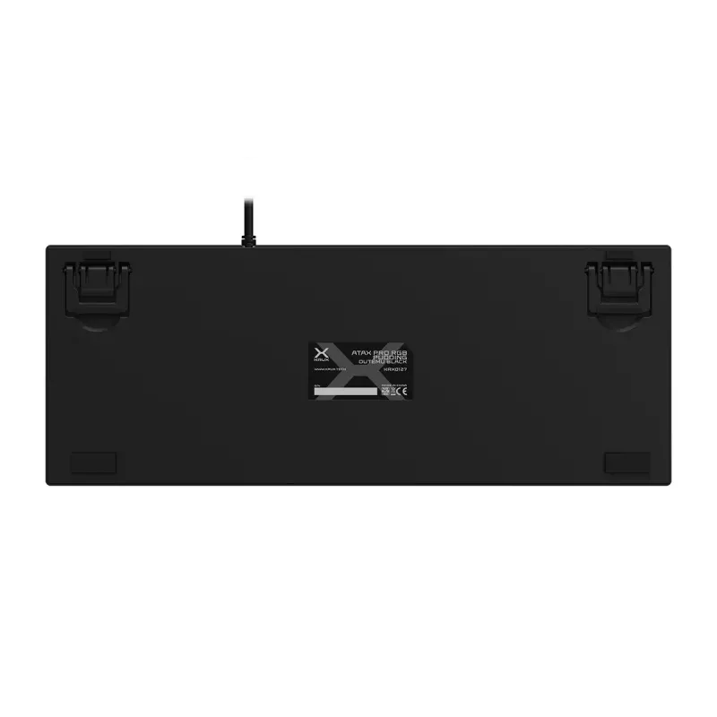 KRUX Atax PRO RGB tastatūra Spēļu USB QWERTY Angļu Melna Tenkeyless Mehāniska