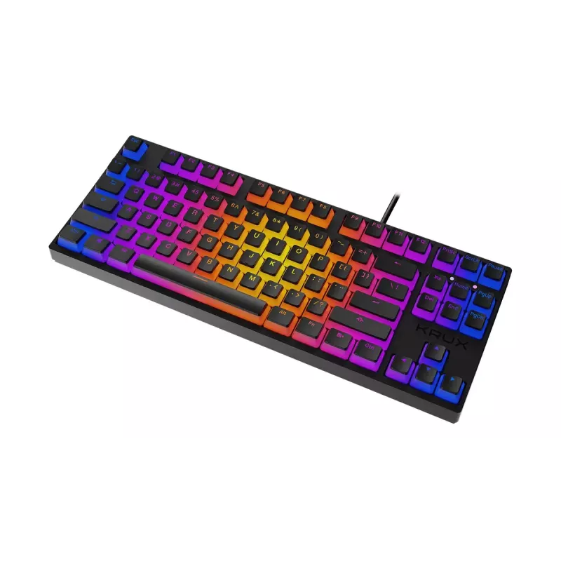 KRUX Atax PRO RGB tastatūra Spēļu USB QWERTY Angļu Melna Tenkeyless Mehāniska