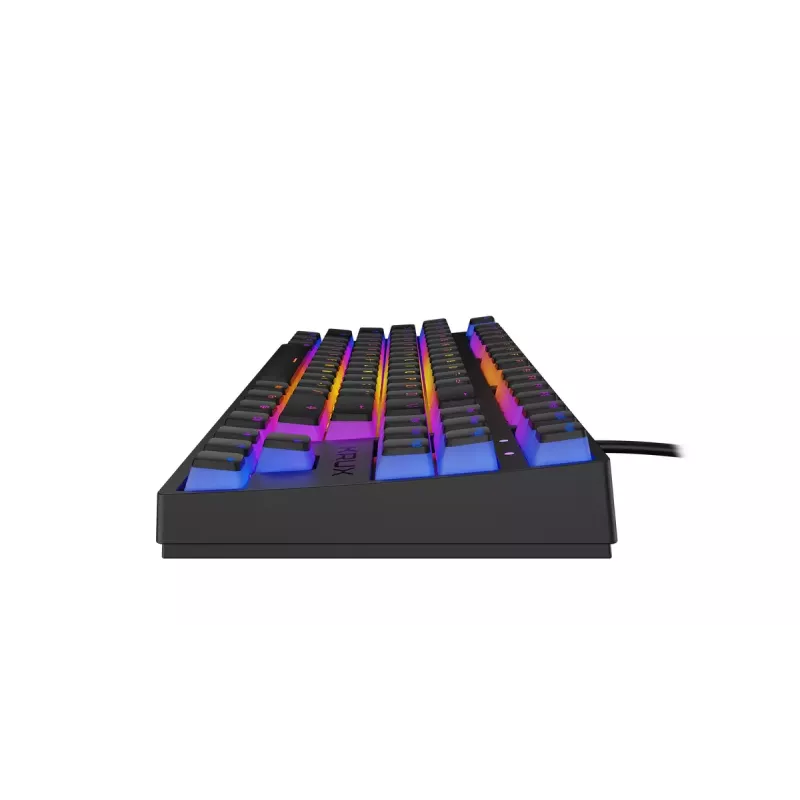 KRUX Atax PRO RGB tastatūra Spēļu USB QWERTY Angļu Melna Tenkeyless Mehāniska