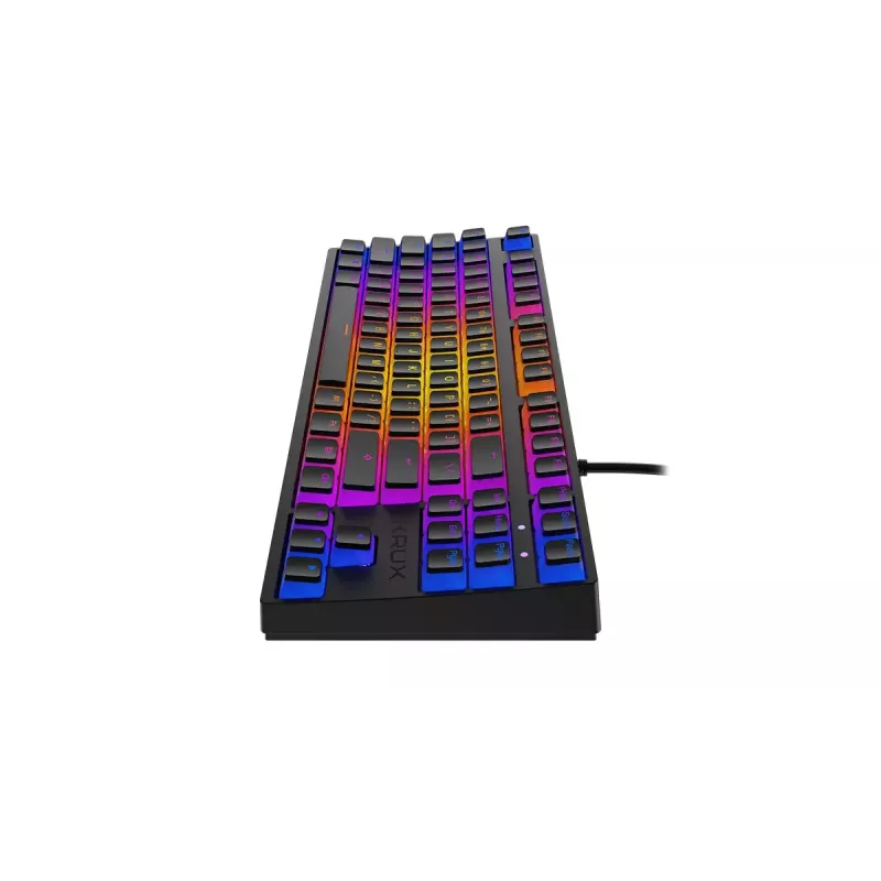 KRUX Atax PRO RGB tastatūra Spēļu USB QWERTY Angļu Melna Tenkeyless Mehāniska