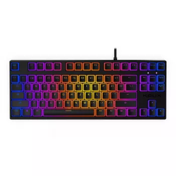 KRUX Atax PRO RGB tastatūra Spēļu USB QWERTY Angļu Melna Tenkeyless Mehāniska