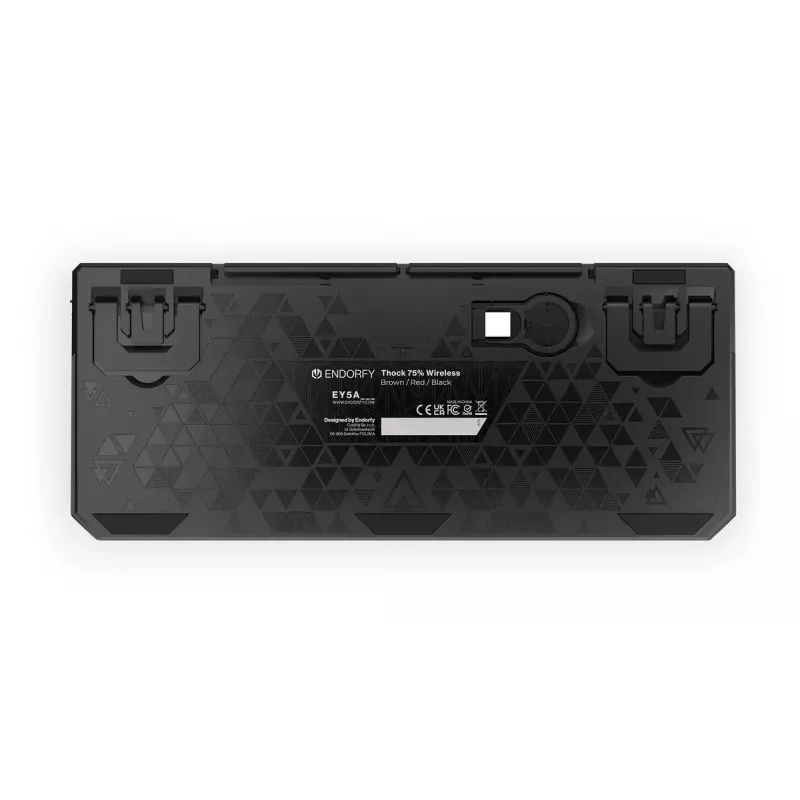 tastatūra ENDORFY Thock 75% Wireless Red Mechanical RGB LED Melns