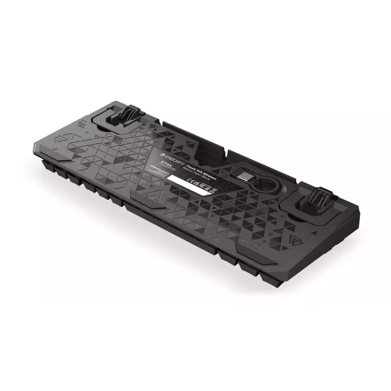 tastatūra ENDORFY Thock 75% Wireless Red Mechanical RGB LED Melns