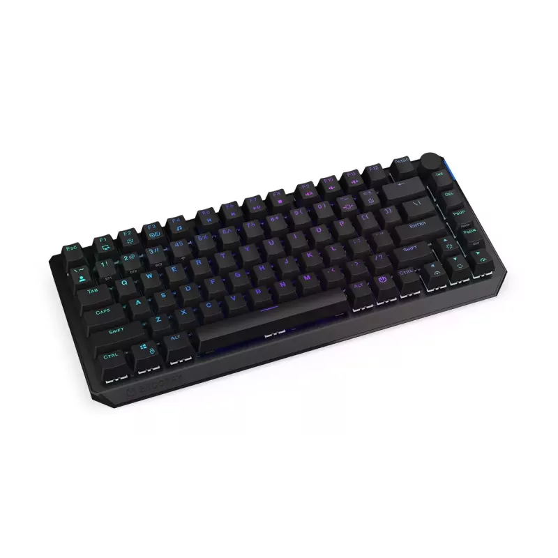 tastatūra ENDORFY Thock 75% Wireless Red Mechanical RGB LED Melns