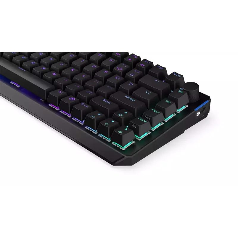 tastatūra ENDORFY Thock 75% Wireless Red Mechanical RGB LED Melns