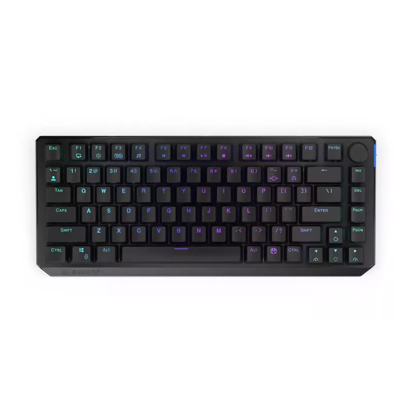 tastatūra ENDORFY Thock 75% Wireless Red Mechanical RGB LED Melns