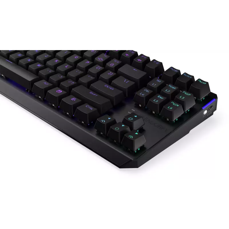 Tastatūra ENDORFY Thock TKL Wireless Melns mehāniskā RGB LED 87 taustiņi