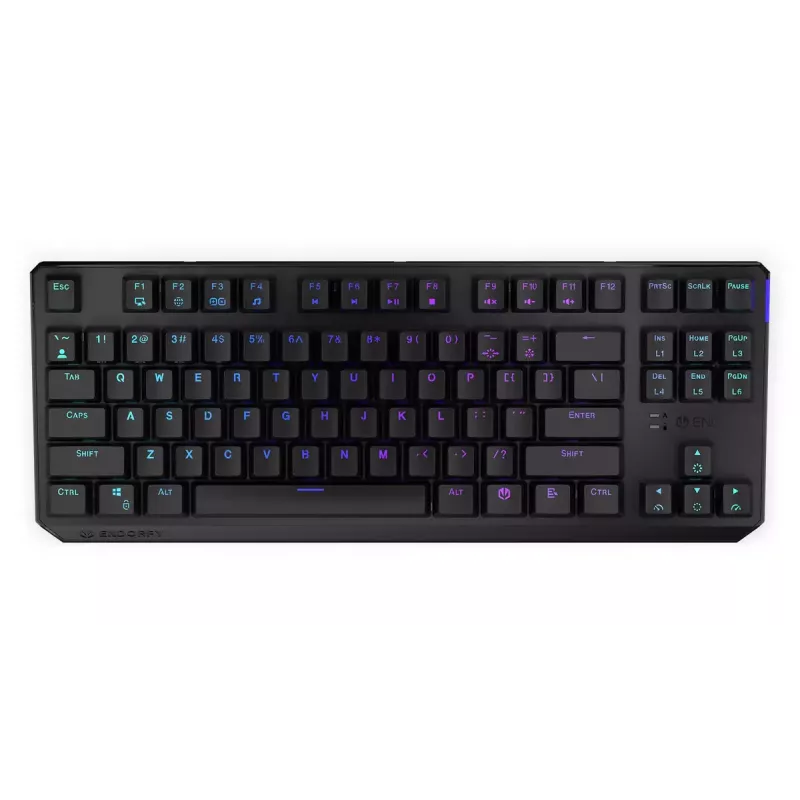 Tastatūra ENDORFY Thock TKL Wireless Melns mehāniskā RGB LED 87 taustiņi