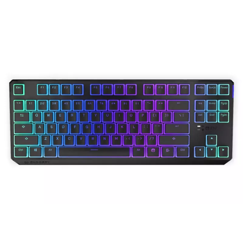 Spēļu klaviatūra ENDORFY TKL USB mehāniskā 87 taustiņi RGB melna