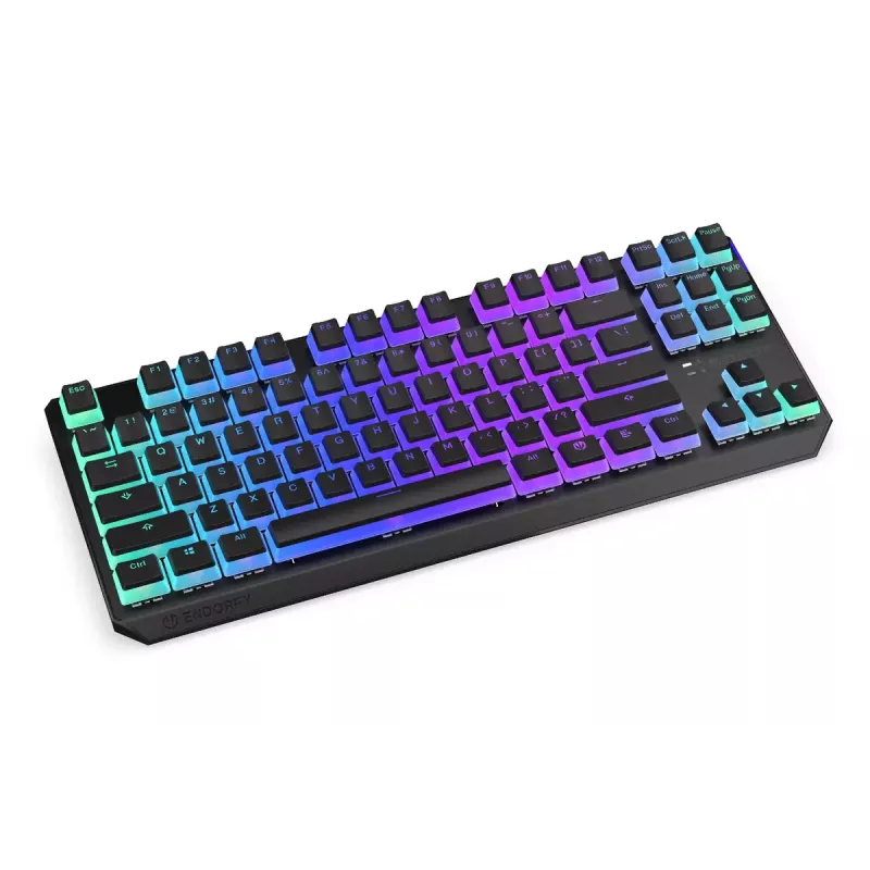 Spēļu klaviatūra ENDORFY TKL USB mehāniskā 87 taustiņi RGB melna